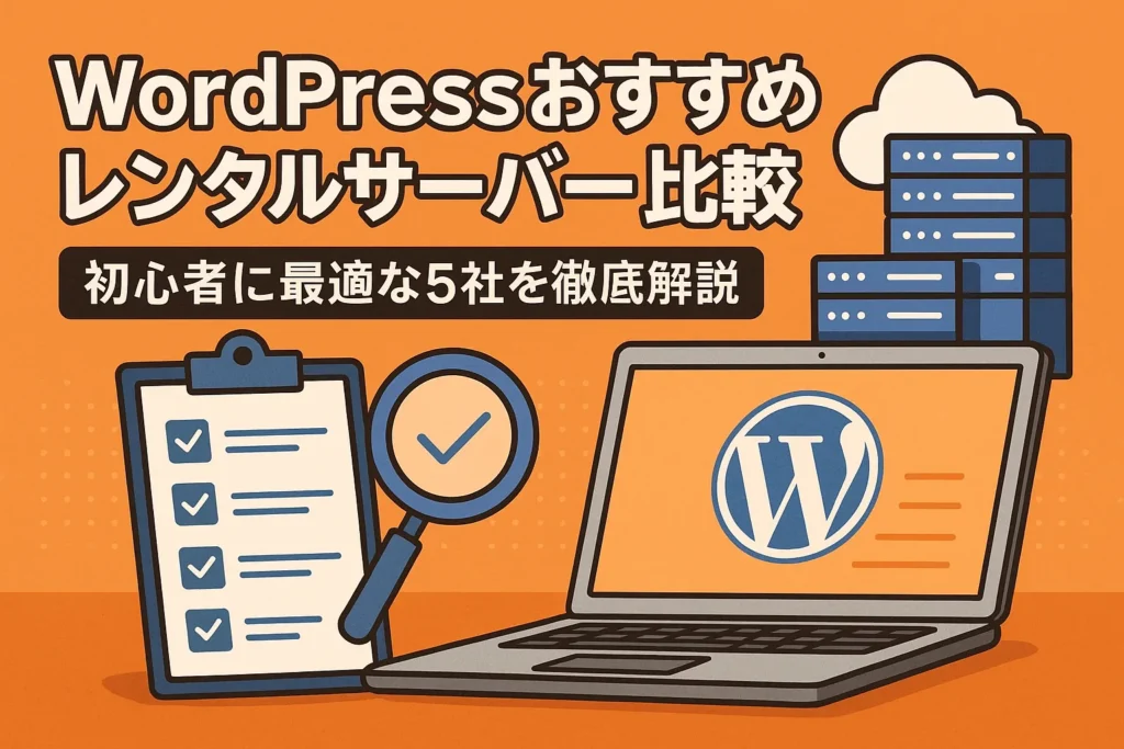 副業ブログに最適!主要レンタルサーバー5社をわかりやすく紹介