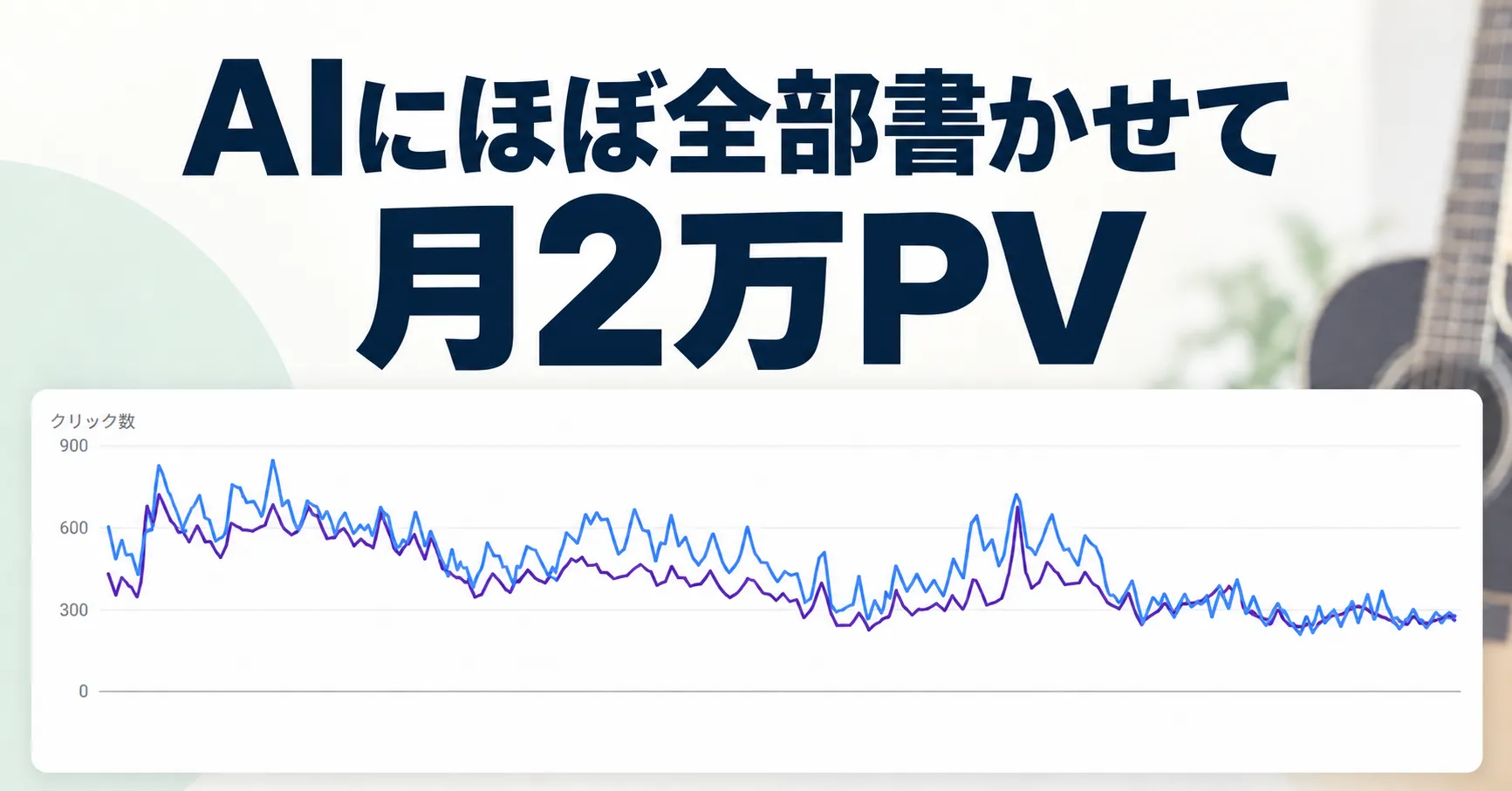 AIにほぼ全部書かせて月2万PV